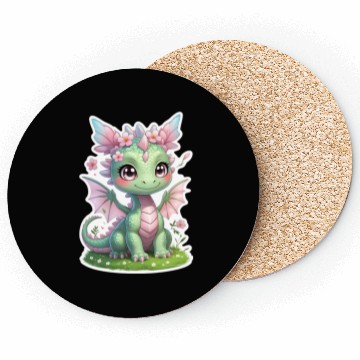 Discover cute dragon (spring) Coasters