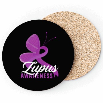 Discover Lupus Awareness Butterfly Embrace Coasters