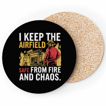 Discover Airport Firefighter Fire Rescue Fireman Firewoman Coasters
