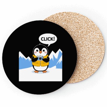 Discover Penguin Photographer Click Adventure Coasters
