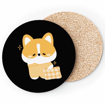 Discover Sleepy Corgi Coasters