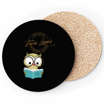 Discover The Wise Coaching Owl Coasters by Tavia Linen