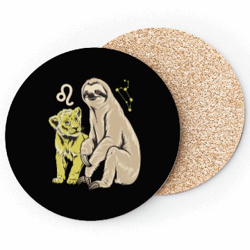 Discover Leo Zodiac Sloth and Lion Cub Magic Coasters