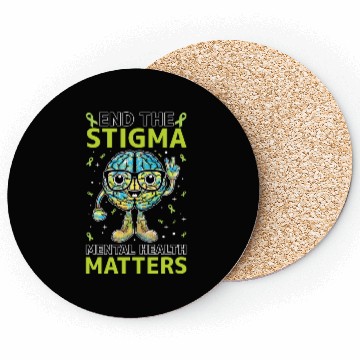 Discover End The Stigma Mental Health Awareness Coasters