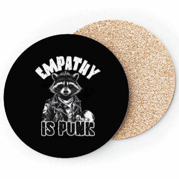 Discover Empathy is PUNK Raccoon Coasters