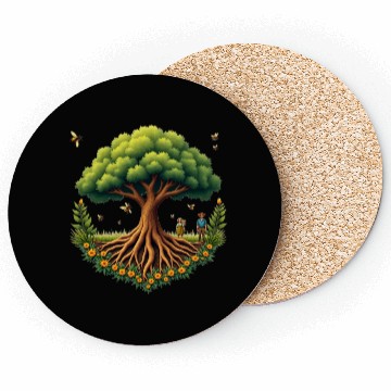 Discover Tree of Life & Bees Coasters