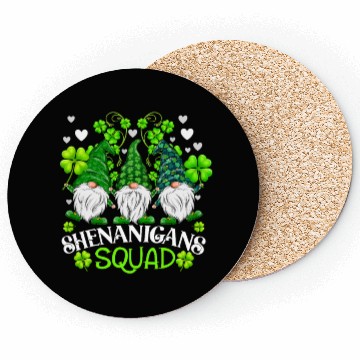 Discover Shenanigans Squad St Patricks Day Gnomes Irish Coasters