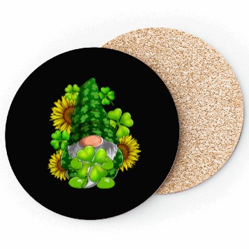 Discover Cute Gnome Sunflower Happy St Patricks Day Coasters