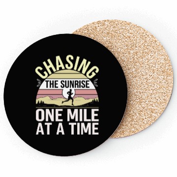 Discover Sunrise Runner Early Morning Fitness Dawn Running Coasters