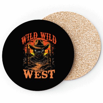 Discover Wild Wild West Cowboy Sunset Coasters