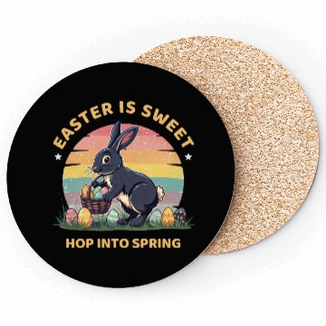 Discover Easter Is Sweet Hop Into Spring Coasters
