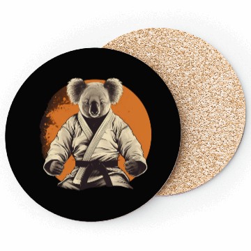 Discover Jiu Jitsu/Judo/Fighter Koala Coasters