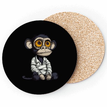 Discover Big-eyed tiny monkey Coasters