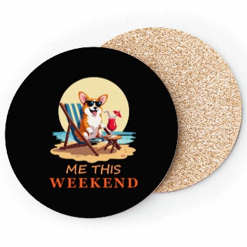 Discover Corgi At The Beach, Me This Weekend Coasters