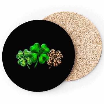 Discover Plaid Shamrock Leopard Camouflage St Patricks Day Coasters