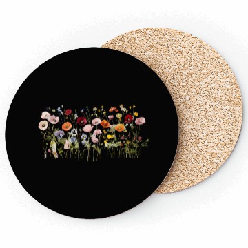 Discover Wildflower Meadow – Natural Watercolor Blooms Coasters