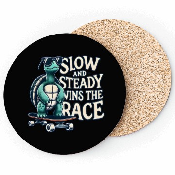 Discover Chill Turtle – Skateboard Vibes Coasters