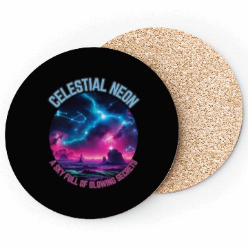 Discover Celestial Neon - A sky full of glowing secrets Coasters