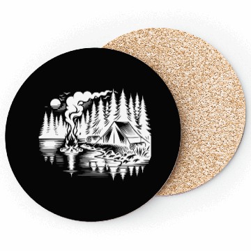 Discover Forest Camping By The Lake Nature Experience Coasters