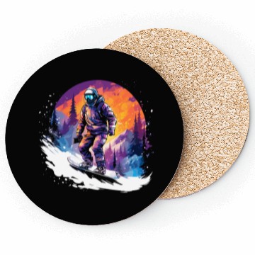 Discover Snowboarding 80s Look Coasters