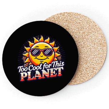 Discover Too Cool for This Planet – Retro Sun Coasters