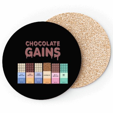 Discover Chocolate Gains A sweet gift Coasters