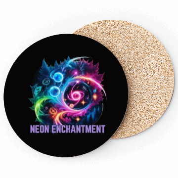 Discover Neon Enchantment - Magic made visible Coasters