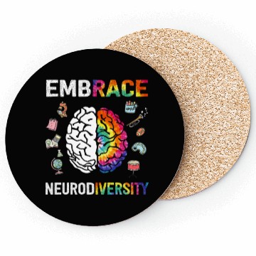 Discover Embrace Neurodiversity Autism Awareness Coasters