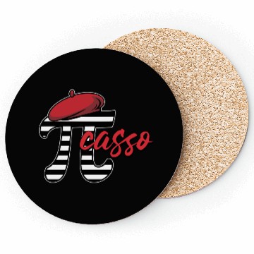 Discover PI-casso Funny Pi Day Coasters