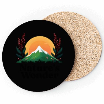 Discover Natures Wonder - Outdoors Hiking - Mountain Sunset Coasters