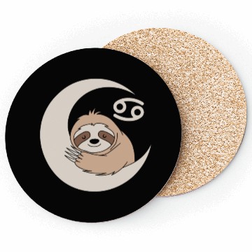 Discover Cancer Zodiac Sloth Embrace the Calmness Coasters
