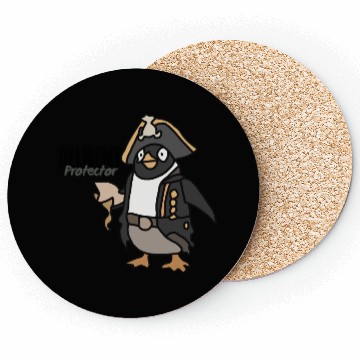 Discover Cool Minimalist Penguin Chilling | Funny Coasters