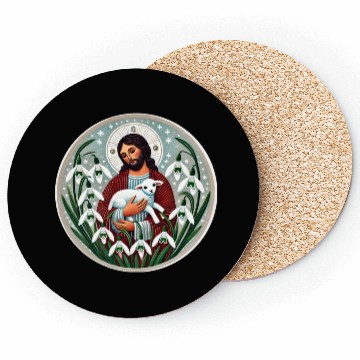 Discover Spring Jesus Christ Coasters