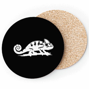 Discover Small Chameleon Dragon With Curled Tail Coasters