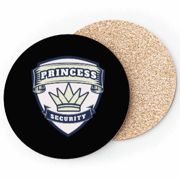 Discover princess security birthday Coasters