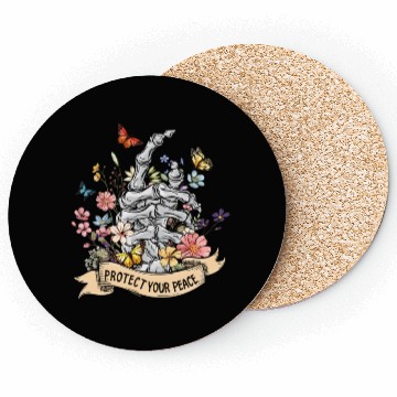 Discover Protect Your Peace Mindfulness Coasters
