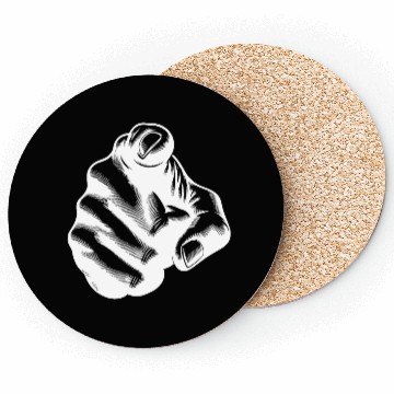 Discover Classic Hand Position Precise Index Finger Gesture Coasters