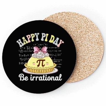 Discover Pi Day Math Coach Teacher Pi Day Coquette Bow Coasters