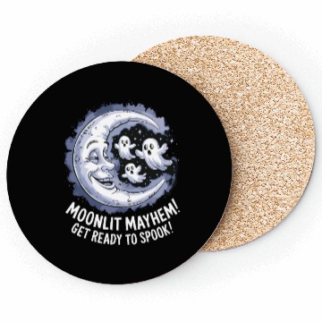 Discover Moonlit Mayhem Ghostly Spook Under the Mondlight Coasters