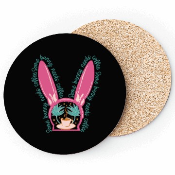 Discover Easter bunny coffee lover Coasters gift