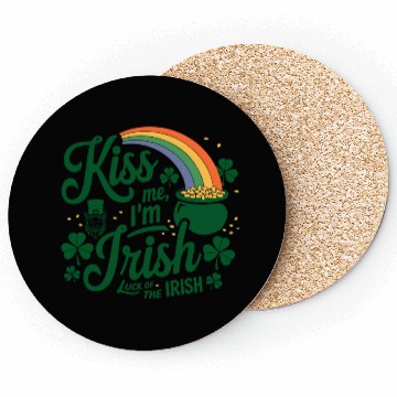 Discover Kiss Me I'm Irish Funny St Patrick's Day Coasters