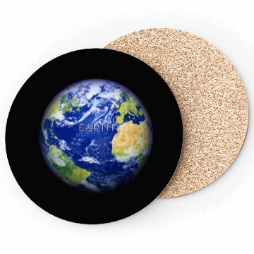 Discover Planet Earth – Realistic Globe Environmental Art Coasters