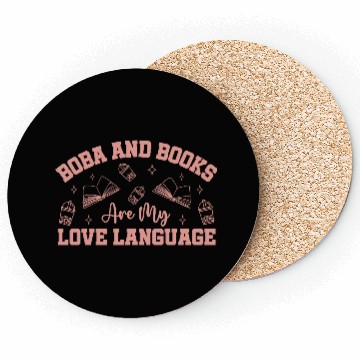 Discover Boba tea and books lover Coasters gift