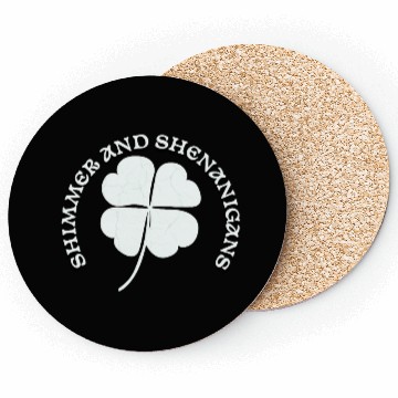 Discover Shimmer and Shenanigans Large Clove Design Coasters