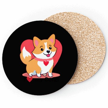 Discover I Love my Corgi Coasters