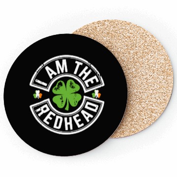 Discover I Am The Redhead Funny St. Patricks Day Coasters