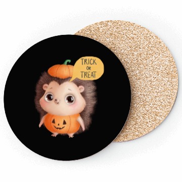 Discover Trick or Treat - Halloween Hedgehog Coasters
