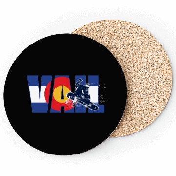 Discover Dynamic Skateboard and Logo Composition Coasters