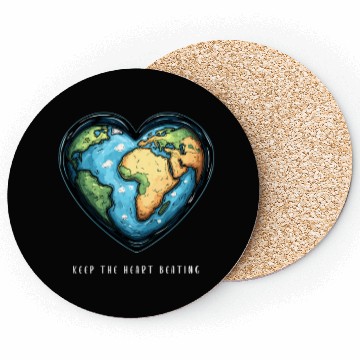 Discover Keep the Heart Beating Environment Earth Day Earth Coasters