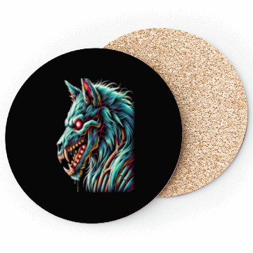Discover 7D2D Inspired Neon Zombie Direwolf Coasters